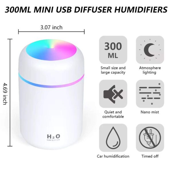 300ml humidifier for car or compact spaces