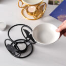 OIL BURNER-FLOWER BLACK