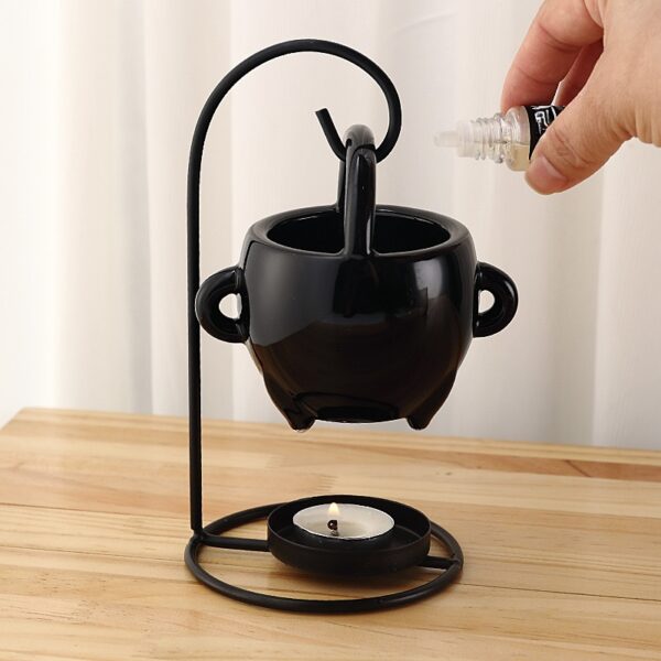 OIL BURNER-HANGING BLACK WITH HANDLES