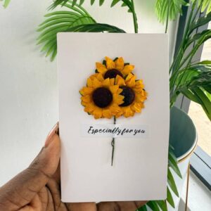 HANDWRITTEN CARD FLOWER