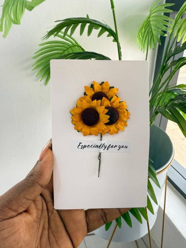 HANDWRITTEN CARD FLOWER