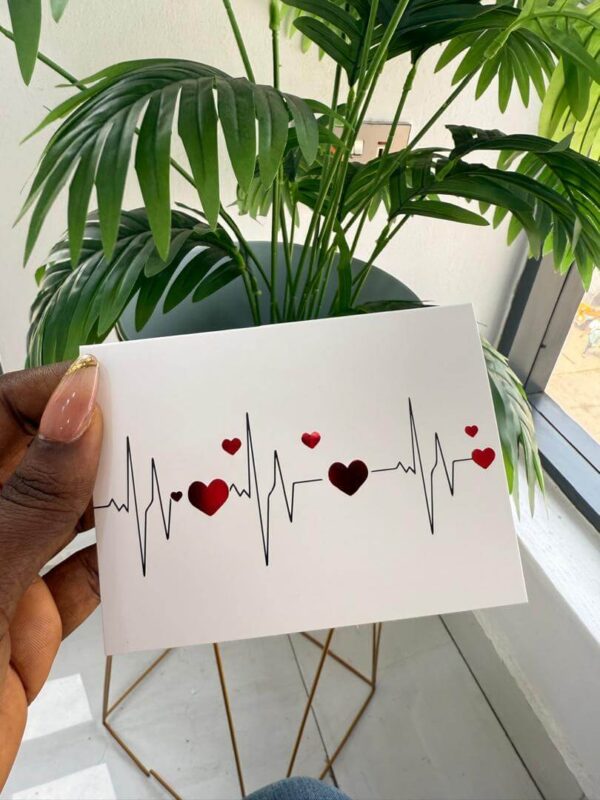 HANDWRITTEN CARD - WHITE&RED - Image 4
