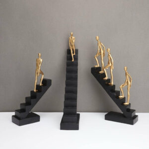 MEN CLIMBING STAIRS DECOR SET