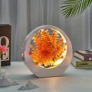 FLOWER CIRCLE BONSAI WITH FAIRY LIGHT