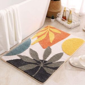 FOOT MAT-LEAF ORANGE