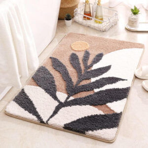 FOOT MAT-LEAF BROWN