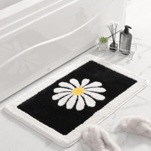 FOOT MAT-WHITE & BLACK