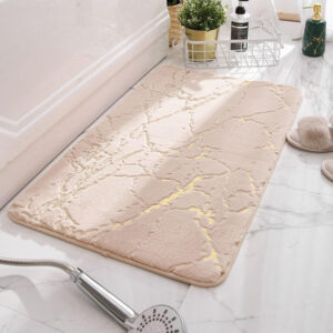 FOOT MAT-WHITE MARBLE