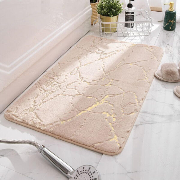 FOOT MAT-WHITE MARBLE