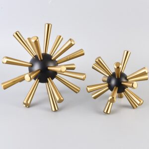 SPIKE DECOR-GOLD & BLACK