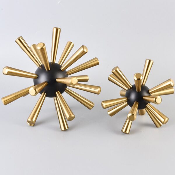 SPIKE DECOR-GOLD & BLACK