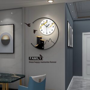 WALL CLOCK-FAMILY BLACK