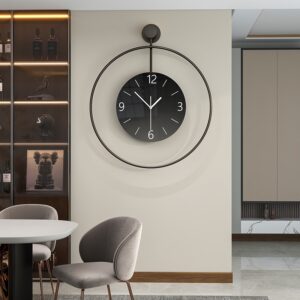 WALL CLOCK-CIRCLE PURE BLACK