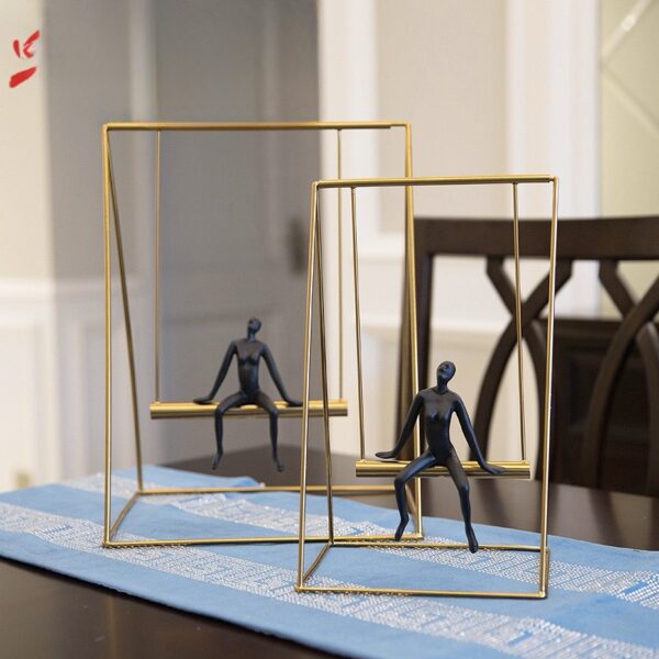FIGURE ON GOLD SWING - Image 3
