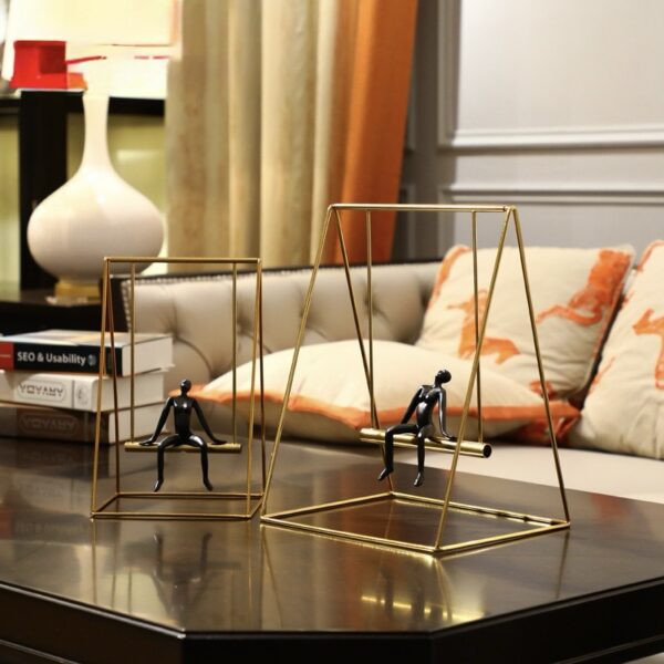 FIGURE ON GOLD SWING - Image 2