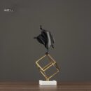 FIGURE ON GOLD HEXAGON 3