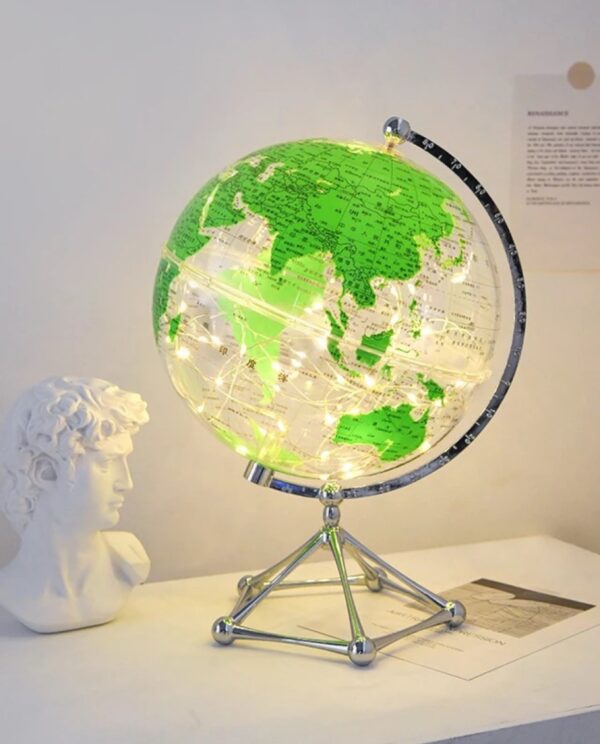 GLOBE DECOR WITH FAIRY LIGHT INSIDE