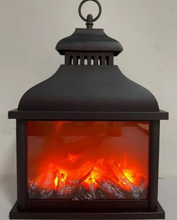 LED FIREPLACE LANTERN-LONG