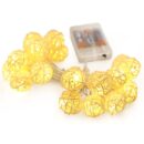 RATTAN FAIRY LIGHT-2M-WARM WHITE