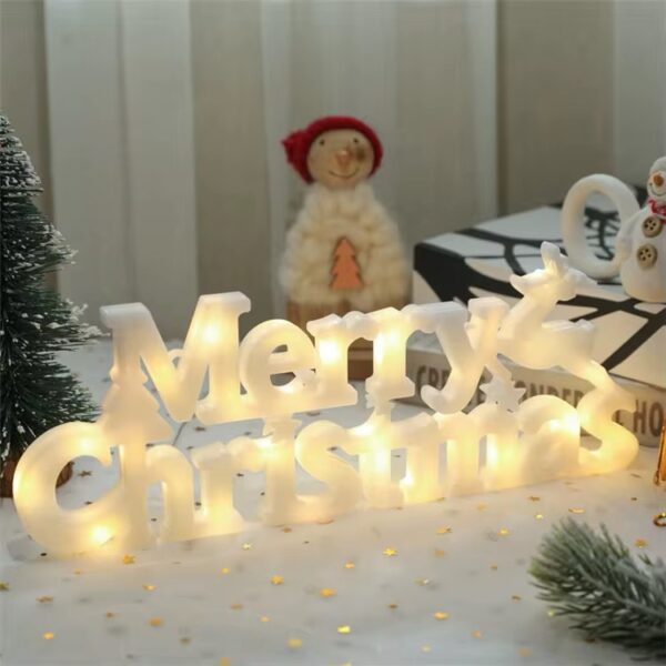 MERRY CHRISTMAS LIGHT SIGN
