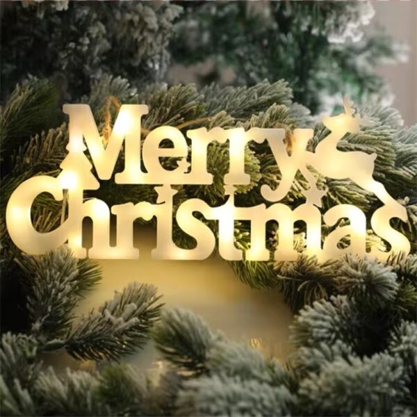 MERRY CHRISTMAS LIGHT SIGN - Image 2