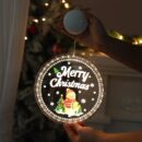 CIRCLE XMAS SNOWMAN LIGHT
