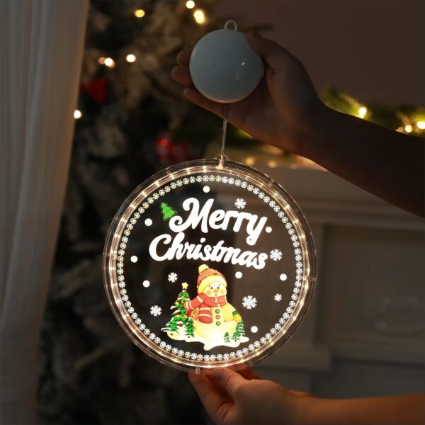 CIRCLE XMAS SNOWMAN LIGHT