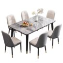 MARBLE DINING TABLE AND CHAIR SET