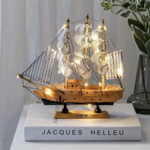 SHIP DECOR WITH FAIRY LIGHT