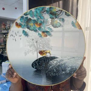ROUND PVC WALL ART 50cm - 002