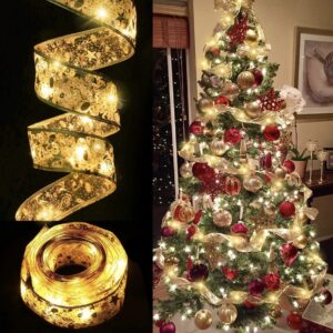 XMAS TREE RIBBON LIGHT 5CM BY 5M