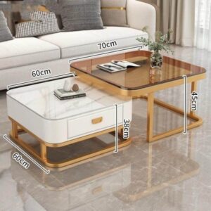 marble 2 in 1 center table