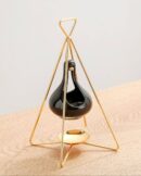 OIL BURNER-HANGING BLACK & GOLD
