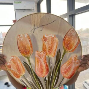 ROUND PVC WALL ART 50cm - 002