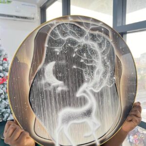 ROUND PVC WALL ART 50cm - 001