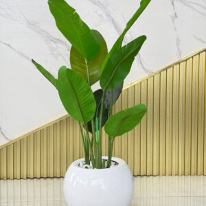 Banana flower vase decor