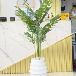 5.5FT PALM PLANT FLOOR VASE 002