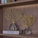 METAL TREE/CRYSTAL BASE DECOR SET