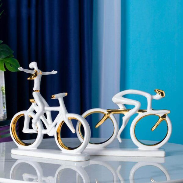 MAN ON BICYCLE DECOR - Image 4