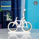 MAN ON BICYCLE DECOR