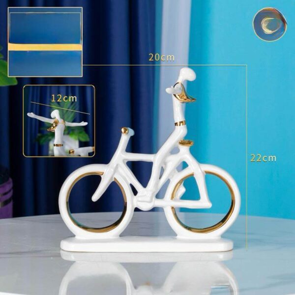 MAN ON BICYCLE DECOR - Image 2