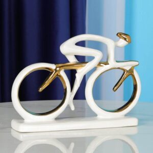 WOMAN ON BICYCLE DECOR