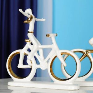 MAN ON BICYCLE DECOR