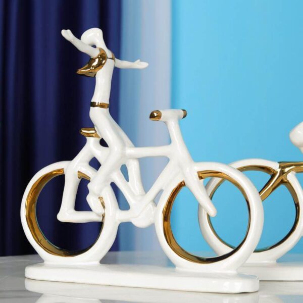 MAN ON BICYCLE DECOR
