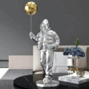 GHOST MAN HOLDING BALL
