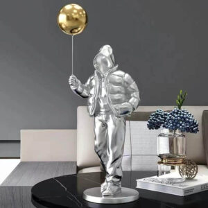 GHOST MAN HOLDING BALL
