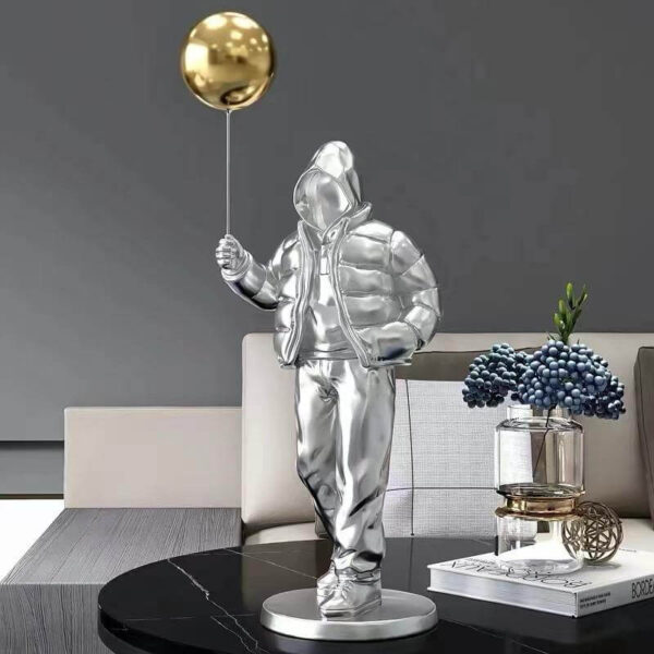 GHOST MAN HOLDING BALL