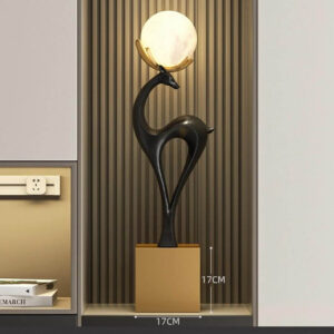 LARGE DEER WITH LAMP