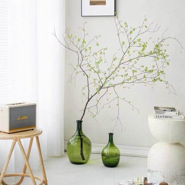 EMERALD GREEN VASE DECOR SET