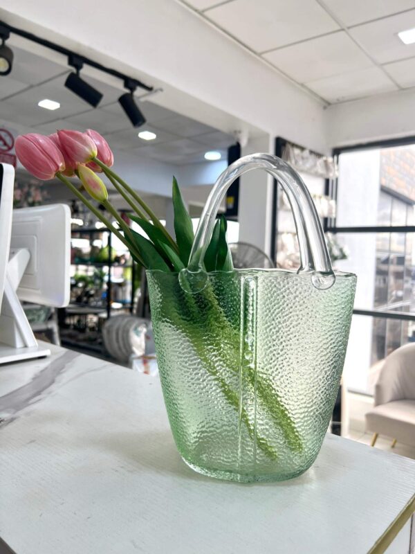 BAG VASE AND LILY